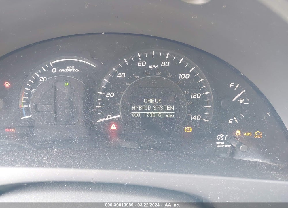 2008 TOYOTA CAMRY HYBRID VIN: 4T1BB46K88U061860