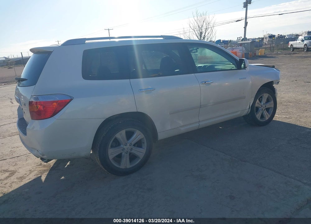 2009 TOYOTA HIGHLANDER LIMITED VIN: JTEDS42A192081306