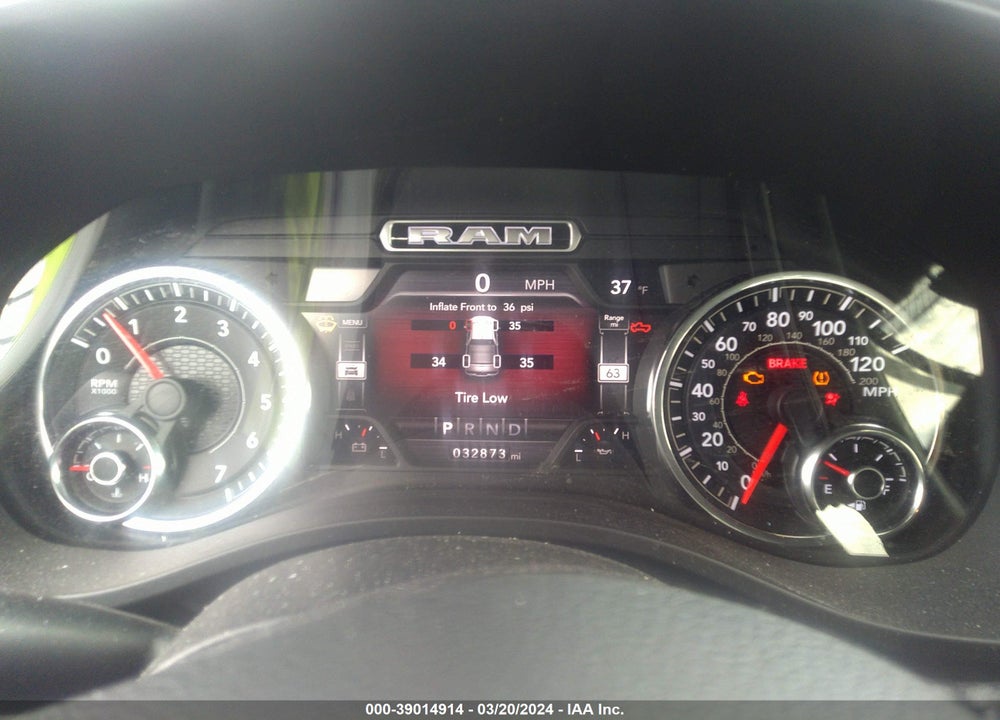 2021 RAM 1500 BIG HORN 4X4 5'7 BOX VIN: 1C6SRFFT0MN726329