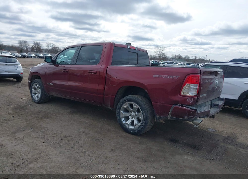 2021 RAM 1500 BIG HORN 4X4 5'7 BOX VIN: 1C6SRFFT1MN634002