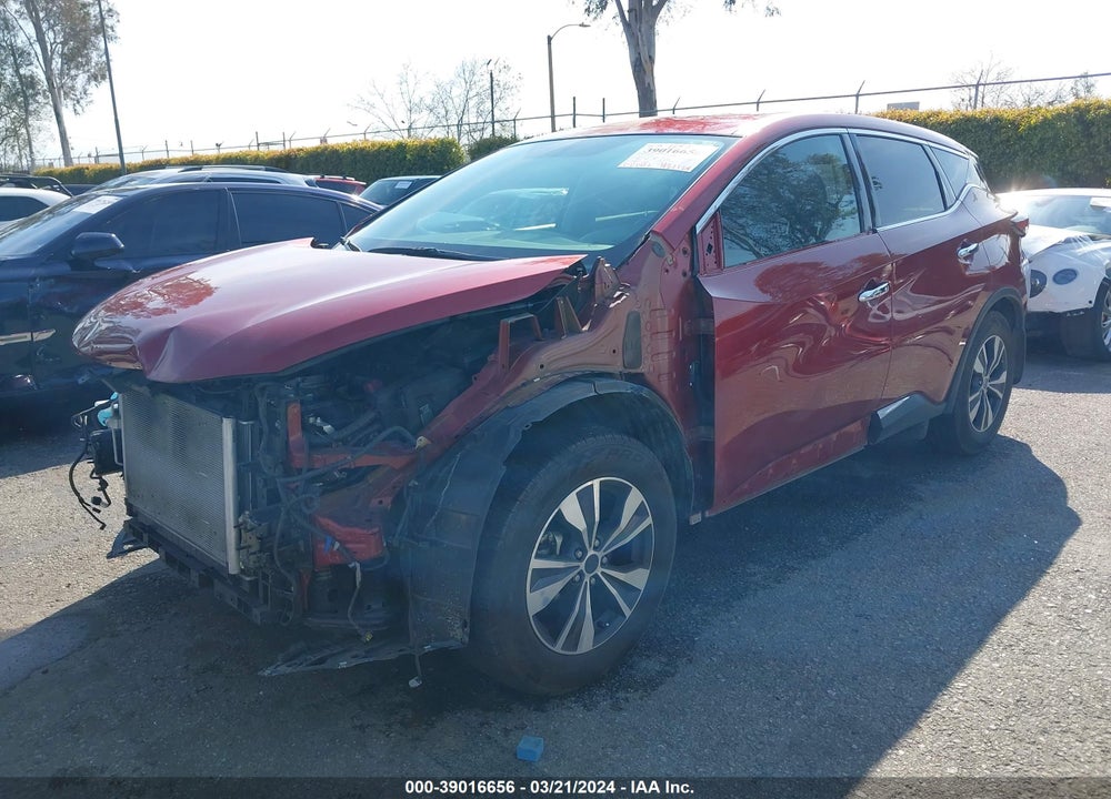 2019 NISSAN MURANO S VIN: 5N1AZ2MJ9KN152708