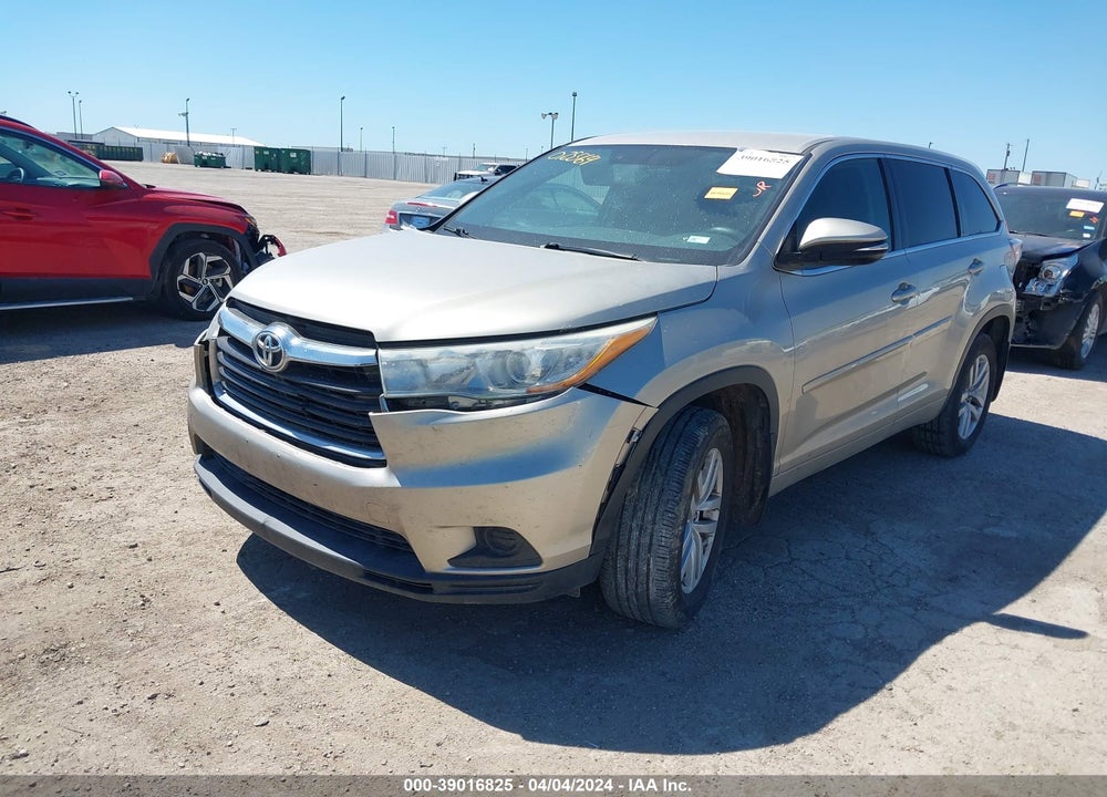 2015 TOYOTA HIGHLANDER LE V6 VIN: 5TDBKRFH9FS075564