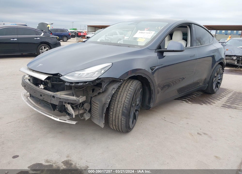 2021 TESLA MODEL Y VIN: 5YJYGDEFXMF081437