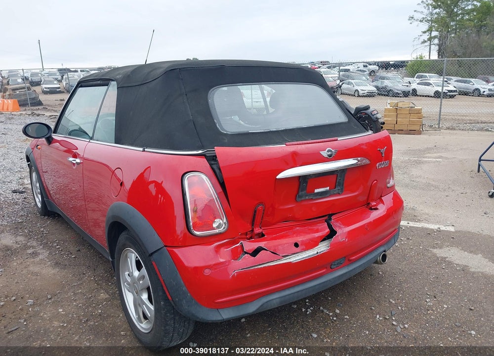 2008 MINI COOPER VIN: WMWRF33588TG18725