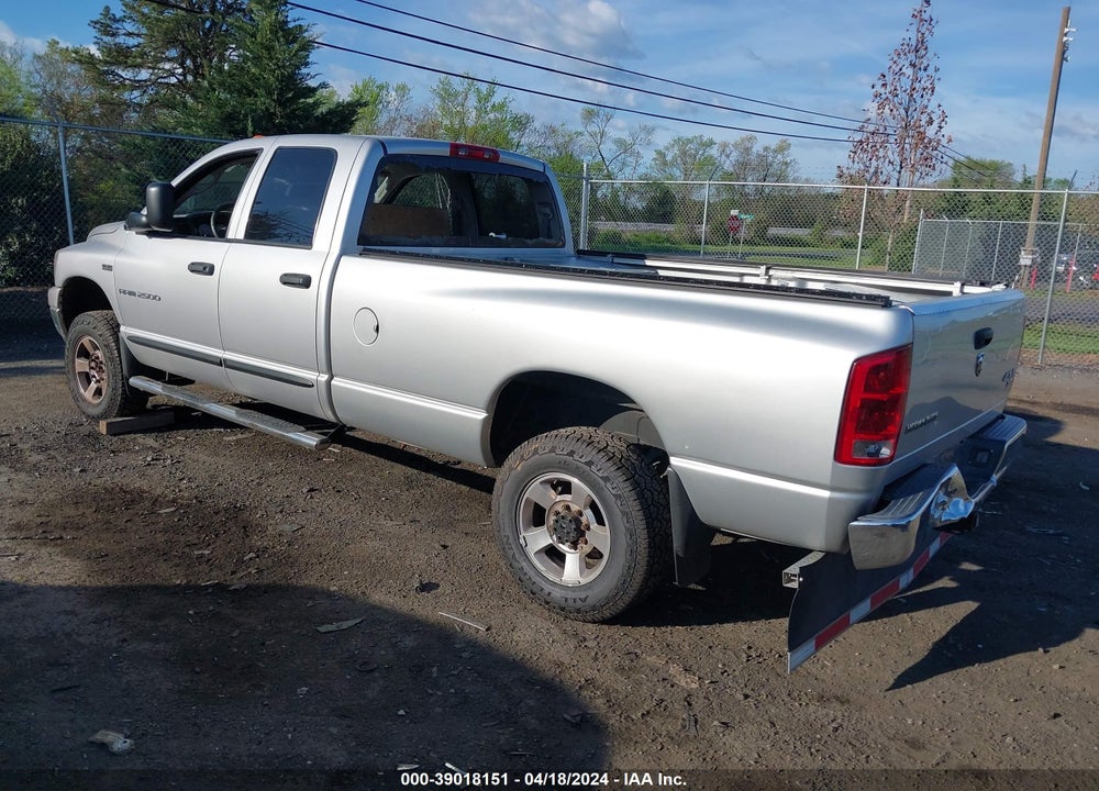 2006 DODGE RAM 2500 SLT/SPORT VIN: 3D7KS28D56G102605