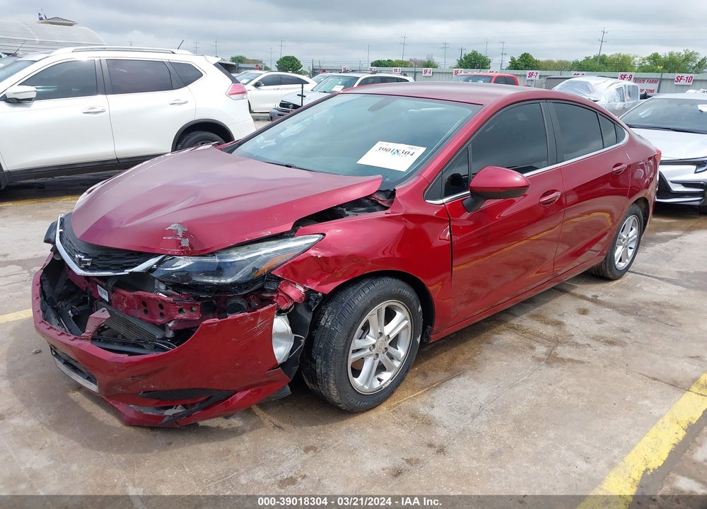 2017 CHEVROLET CRUZE LT AUTO VIN: 1G1BE5SM2H7257115