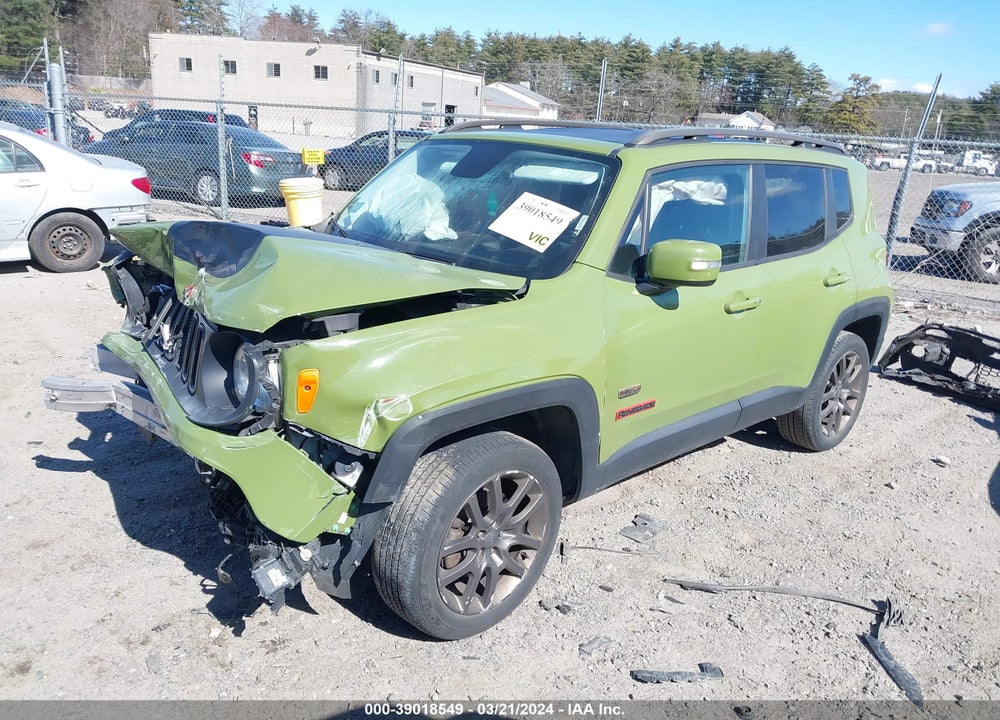 2016 JEEP RENEGADE 75TH ANNIVERSARY VIN: ZACCJBBT2GPE16908