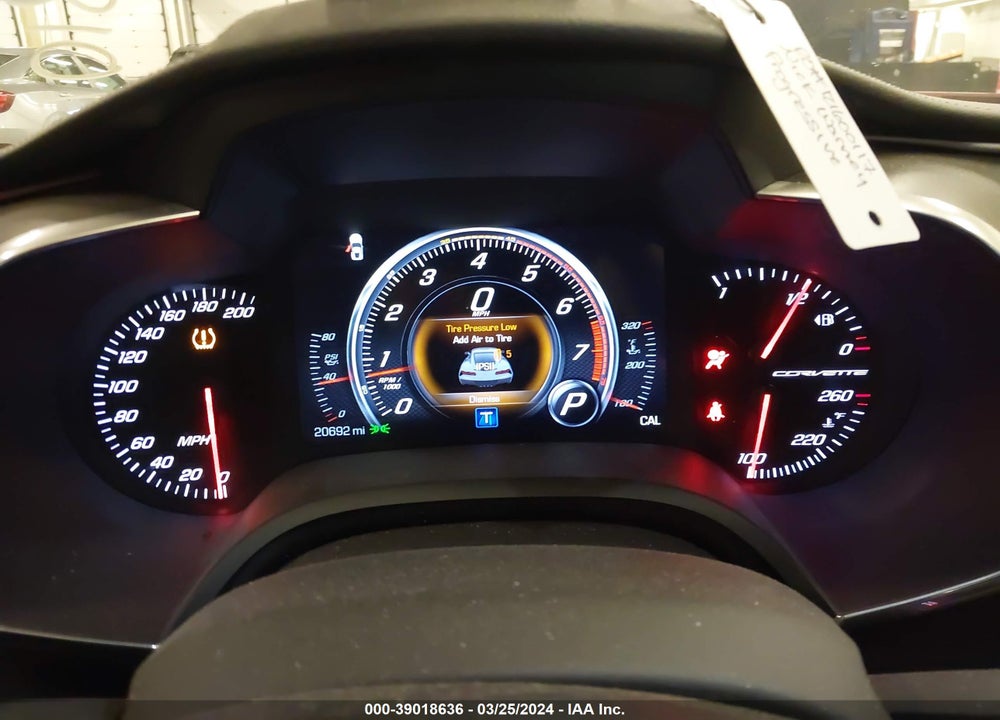 2017 CHEVROLET CORVETTE VIN: 1G1YD2D74H5121406