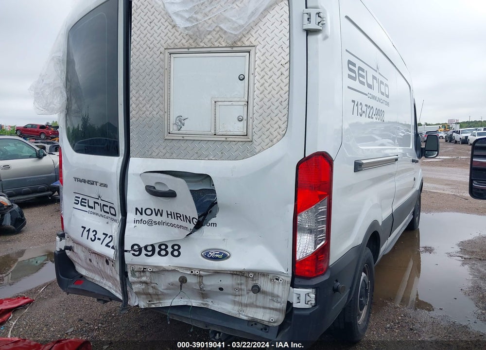2019 FORD TRANSIT-250 VIN: 1FTYR2CM6KKB07922