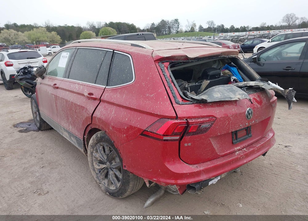 2022 VOLKSWAGEN TIGUAN 2.0T SE VIN: 3VV3B7AX3NM031552