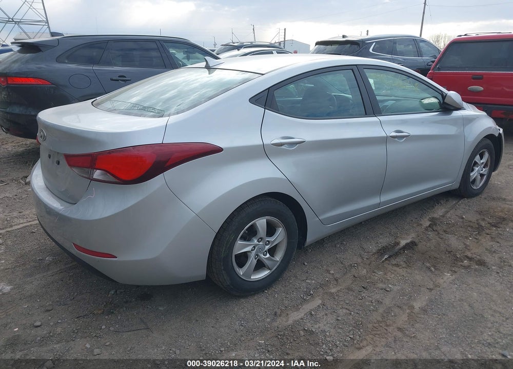 2014 HYUNDAI ELANTRA SE VIN: 5NPDH4AE9EH522616