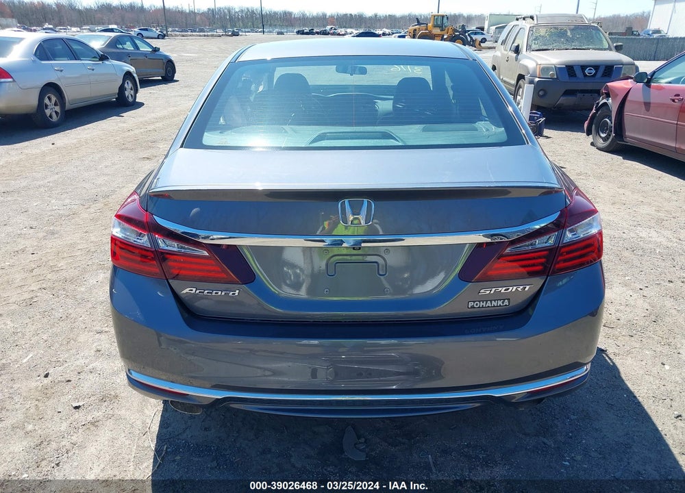 2016 HONDA ACCORD SPORT VIN: 1HGCR2F50GA111560