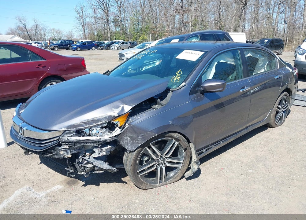 2016 HONDA ACCORD SPORT VIN: 1HGCR2F50GA111560