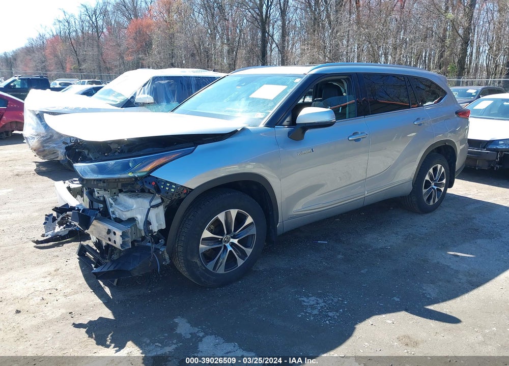 2021 TOYOTA HIGHLANDER HYBRID XLE VIN: 5TDHBRCH8MS534871