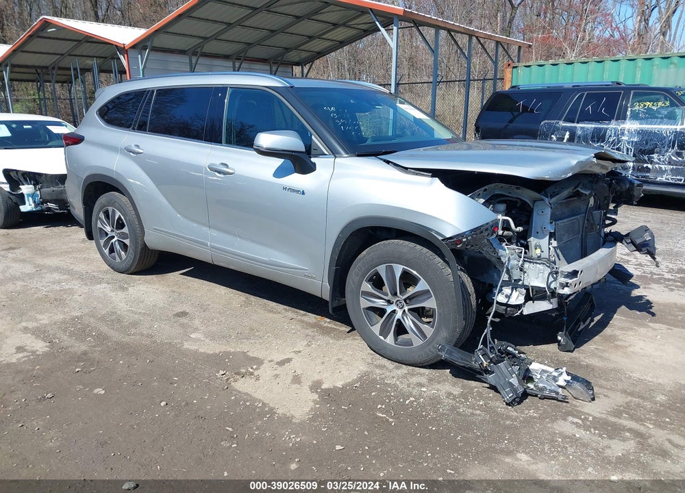 2021 TOYOTA HIGHLANDER HYBRID XLE VIN: 5TDHBRCH8MS534871