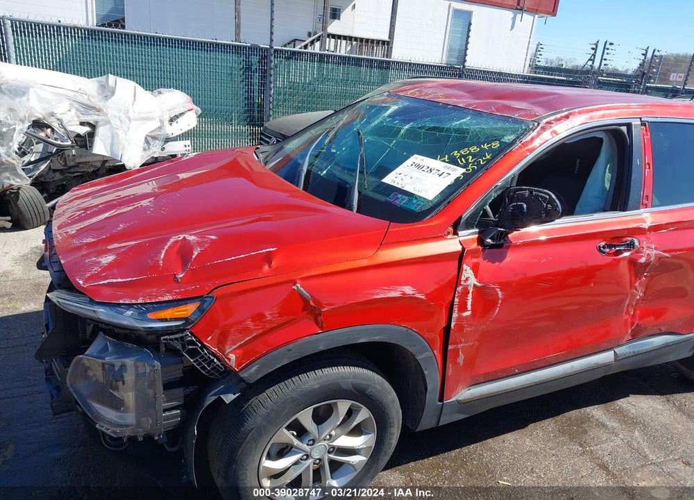 2019 HYUNDAI SANTA FE SE VIN: 5NMS2CAD9KH054468
