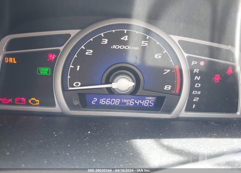 2008 HONDA CIVIC LX VIN: 2HGFG126X8H565619