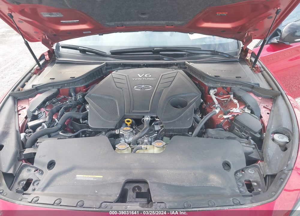 2021 INFINITI Q50 RED SPORT 400 AWD VIN: JN1FV7DR7MM880015