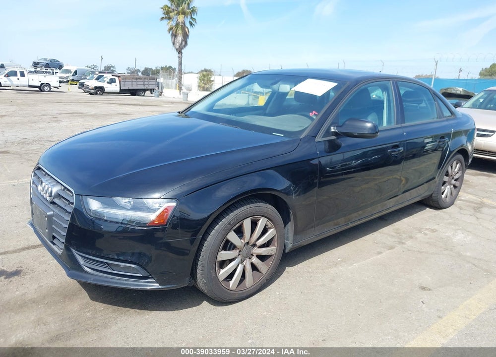 2014 AUDI A4 2.0T PREMIUM VIN: WAUAFAFL0EN021125