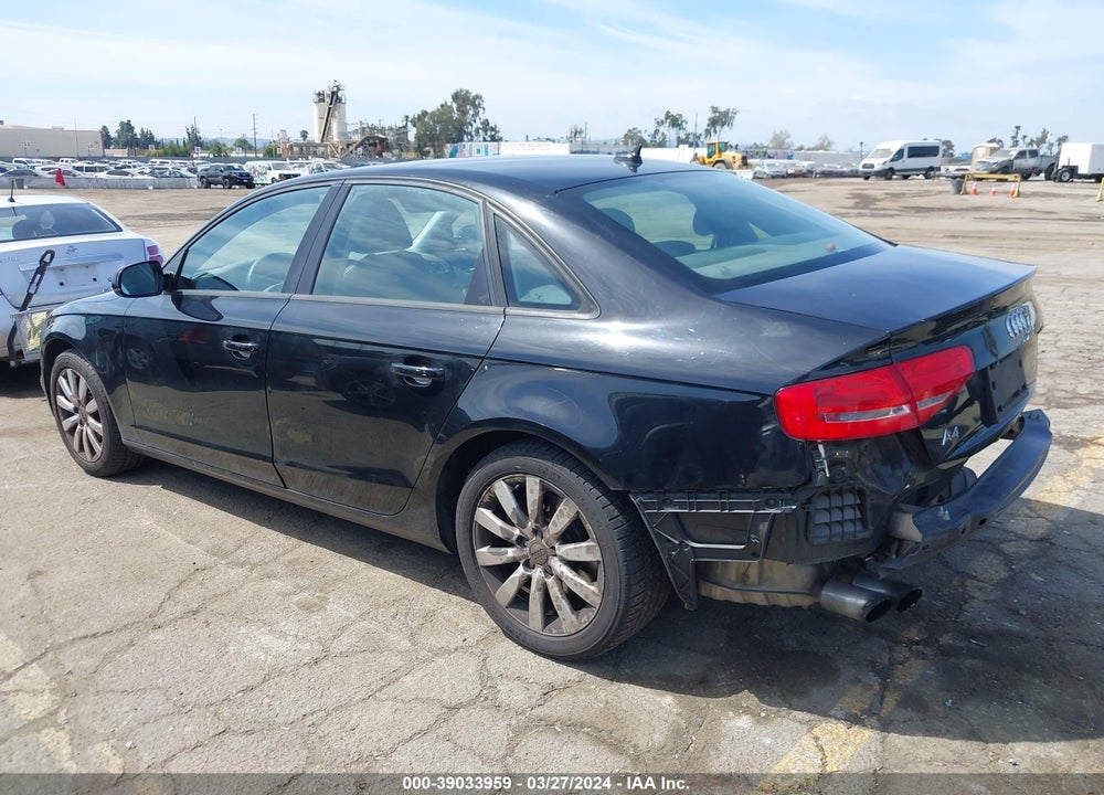 2014 AUDI A4 2.0T PREMIUM VIN: WAUAFAFL0EN021125