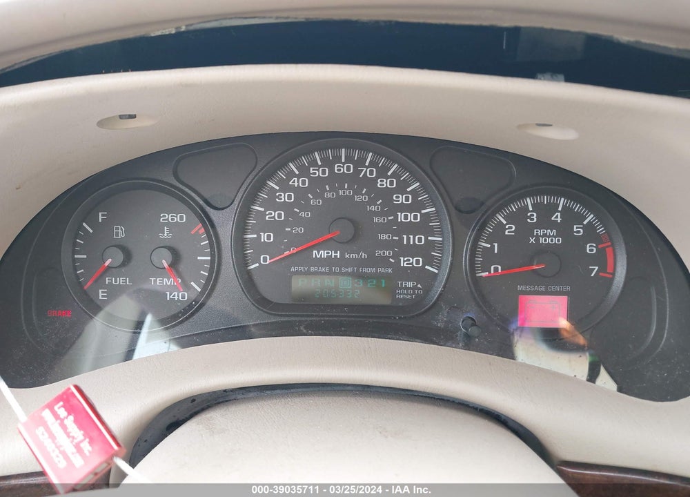 2002 CHEVROLET IMPALA LS VIN: 2G1WH55K529283913