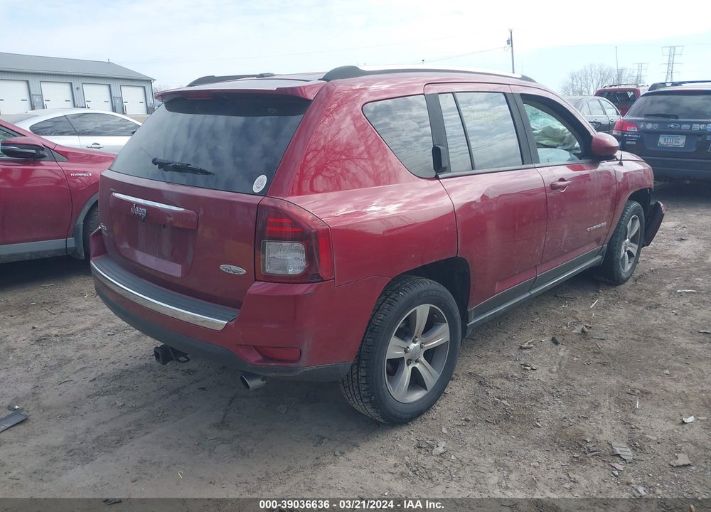 2016 JEEP COMPASS HIGH ALTITUDE EDITION VIN: 1C4NJDEB8GD795662