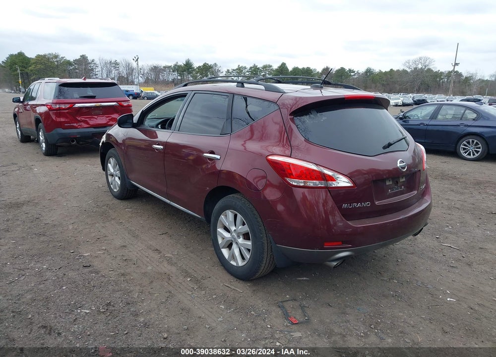 2011 NISSAN MURANO S/SL/LE VIN: JN8AZ1MW5BW187903