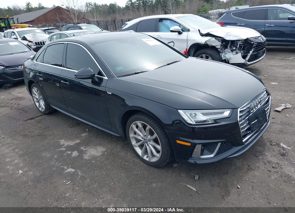 2019 AUDI A4 45 PREMIUM VIN: WAUENAF41KA120309