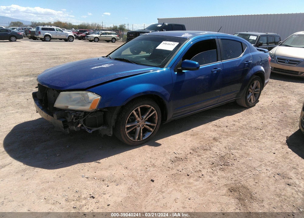 2012 DODGE AVENGER SXT PLUS VIN: 1C3CDZEGXCN309837