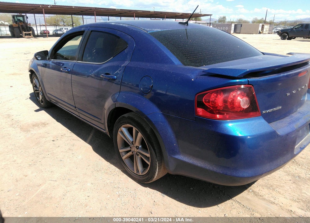 2012 DODGE AVENGER SXT PLUS VIN: 1C3CDZEGXCN309837