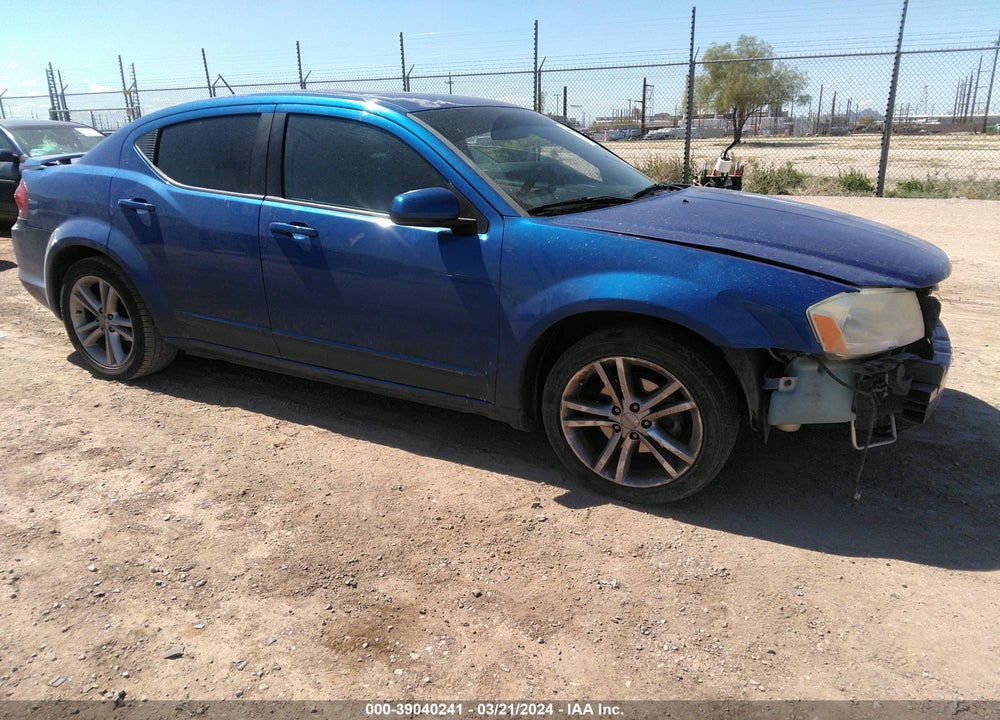 2012 DODGE AVENGER SXT PLUS VIN: 1C3CDZEGXCN309837