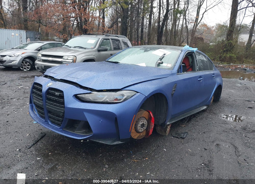 2022 BMW M3 COMPETITION VIN: WBS33AY01NFM02766
