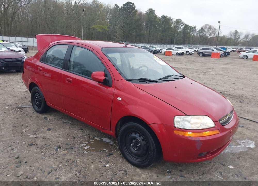 2006 CHEVROLET AVEO LS VIN: KL1TD56676B601730