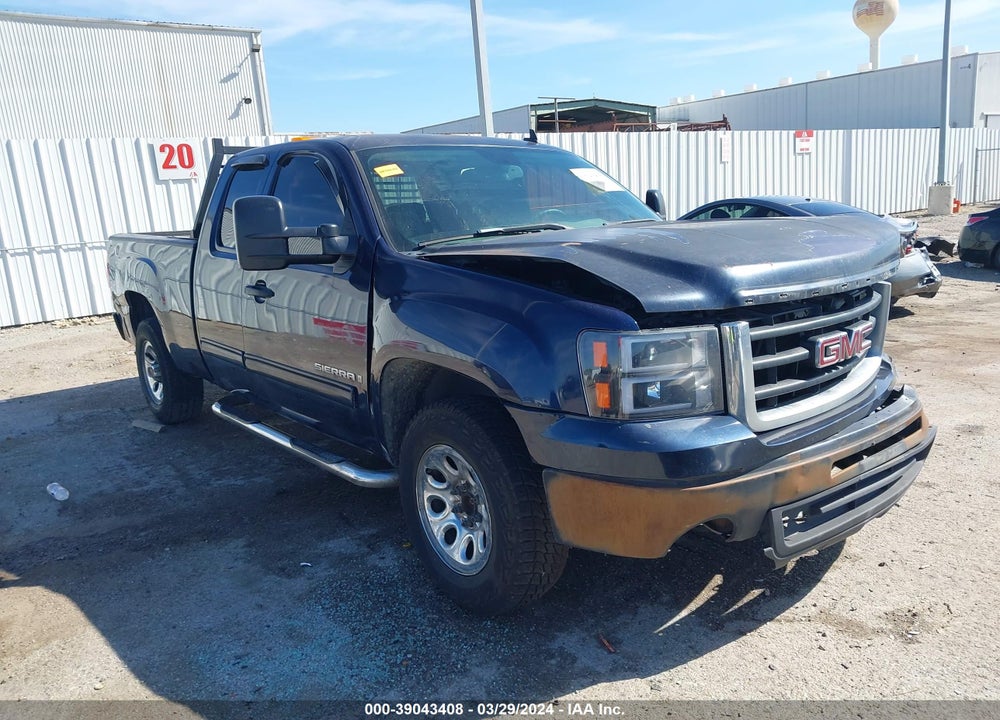 2009 GMC SIERRA 1500 SL VIN: 1GTEC19C69Z275235
