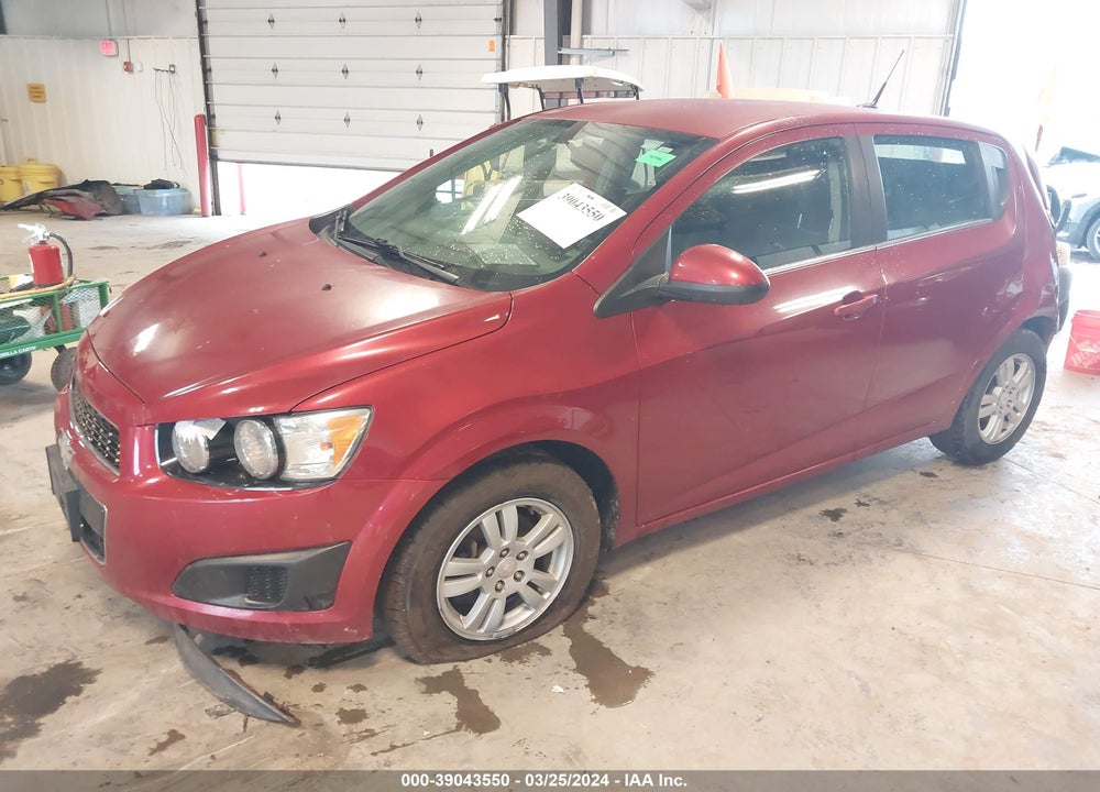 2014 CHEVROLET SONIC LT AUTO VIN: 1G1JC6SBXE4168623