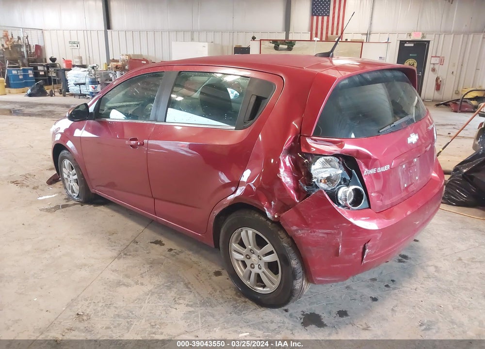 2014 CHEVROLET SONIC LT AUTO VIN: 1G1JC6SBXE4168623