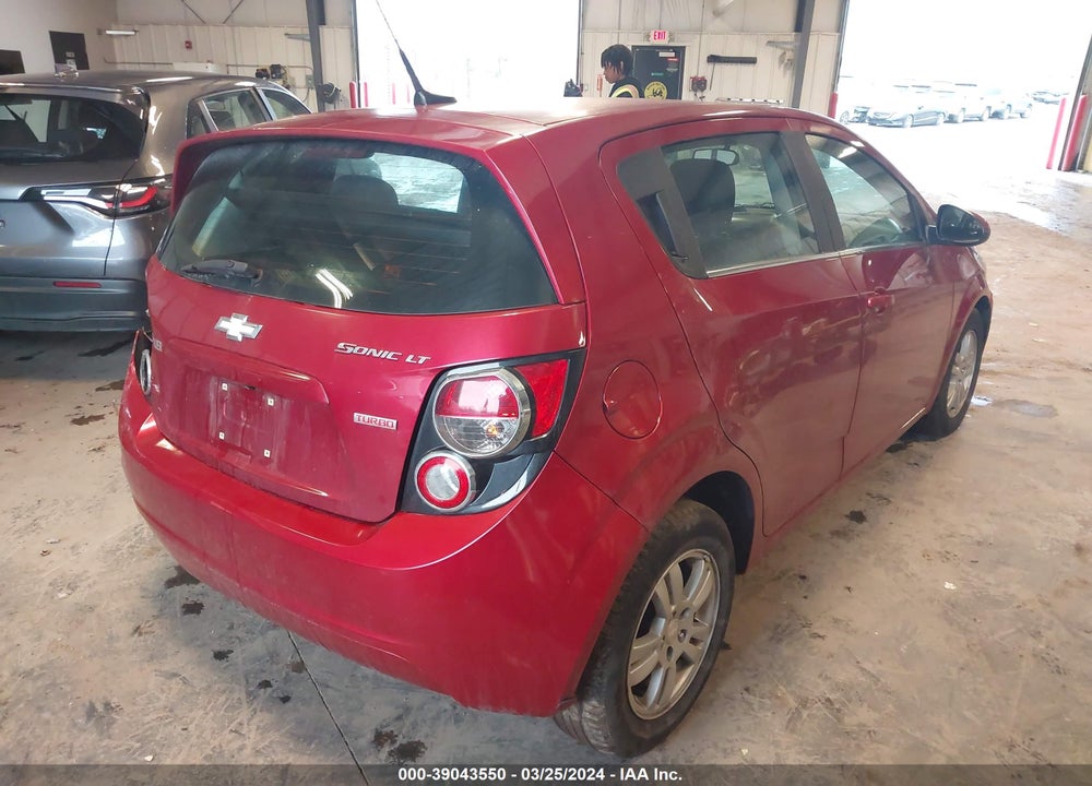 2014 CHEVROLET SONIC LT AUTO VIN: 1G1JC6SBXE4168623