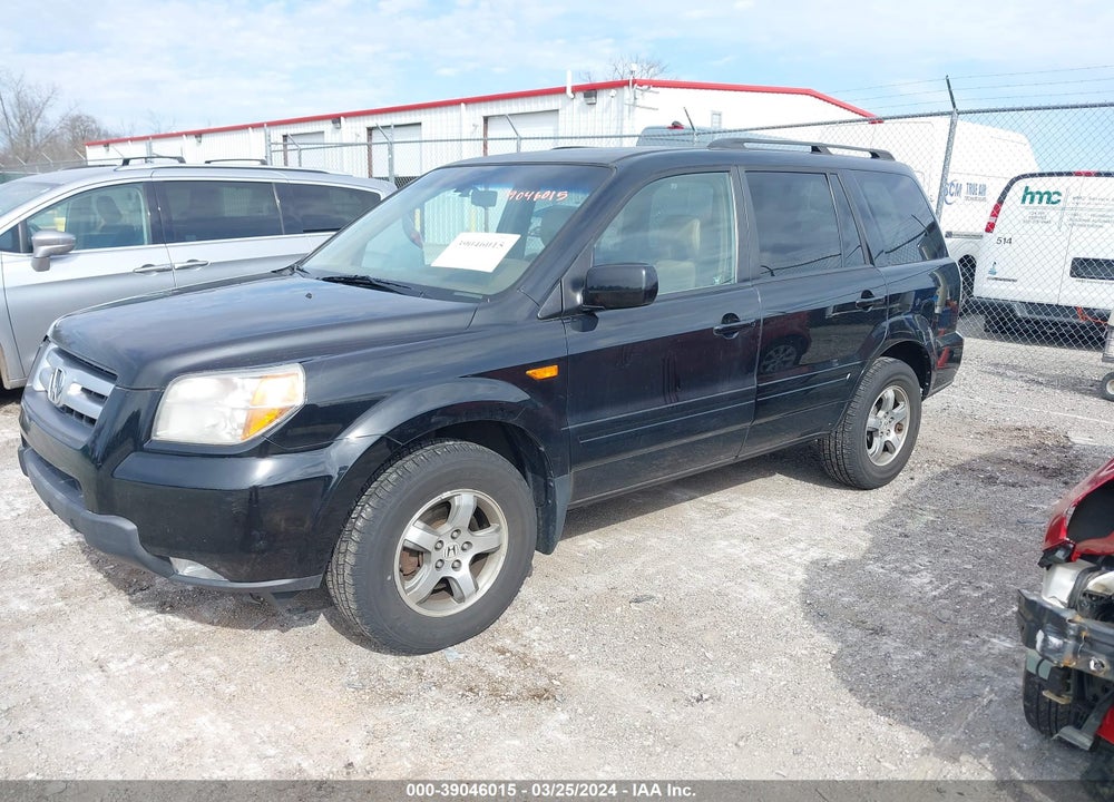 2008 HONDA PILOT EX-L VIN: 5FNYF18578B039947