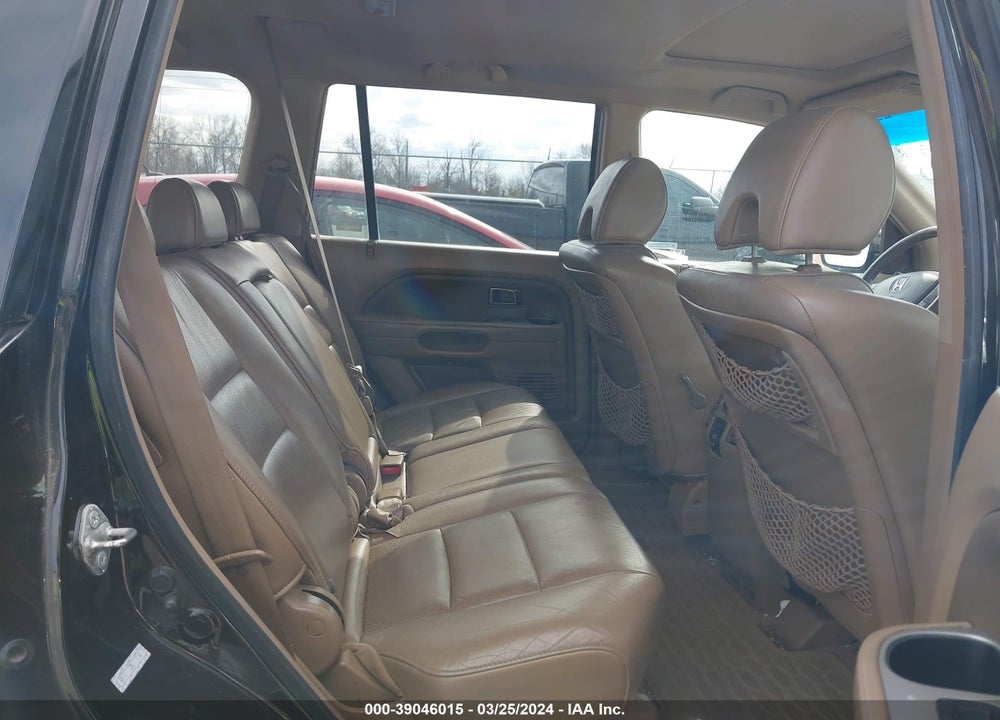 2008 HONDA PILOT EX-L VIN: 5FNYF18578B039947