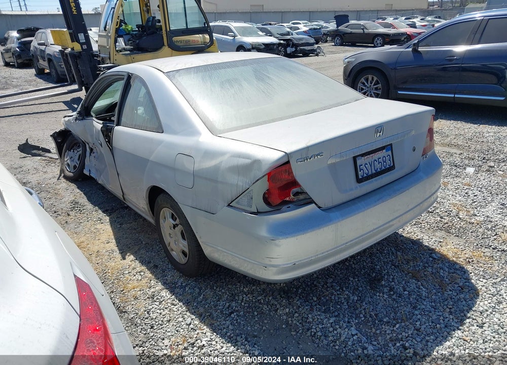 2001 HONDA CIVIC LX VIN: 1HGEM22571L049101
