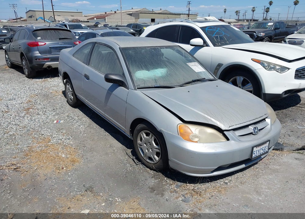 2001 HONDA CIVIC LX VIN: 1HGEM22571L049101