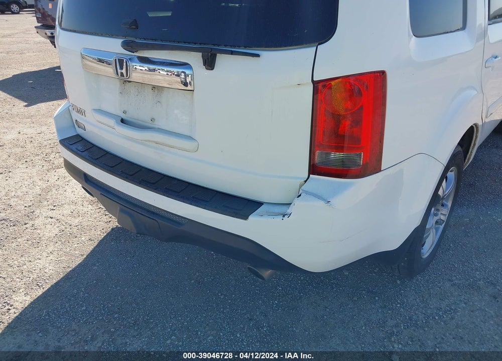 2012 HONDA PILOT EXL VIN: 5FNYF3H53CB033308