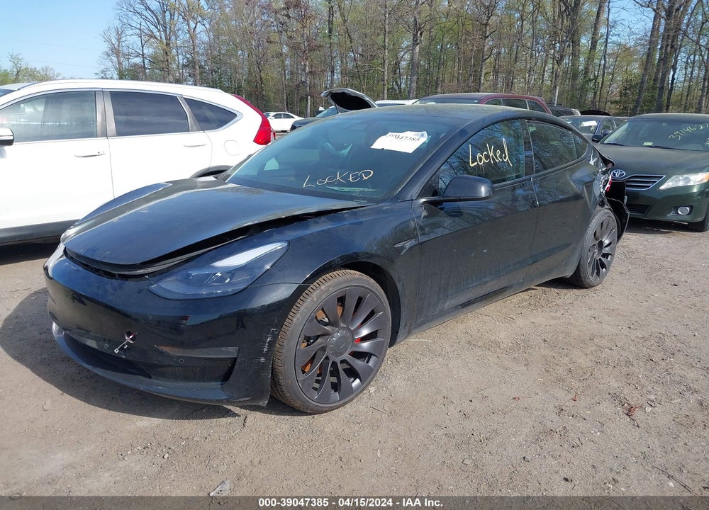2022 TESLA MODEL 3 PERFORMANCE DUAL MOTOR ALL-WHEEL DRIVE VIN: 5YJ3E1EC2NF102979