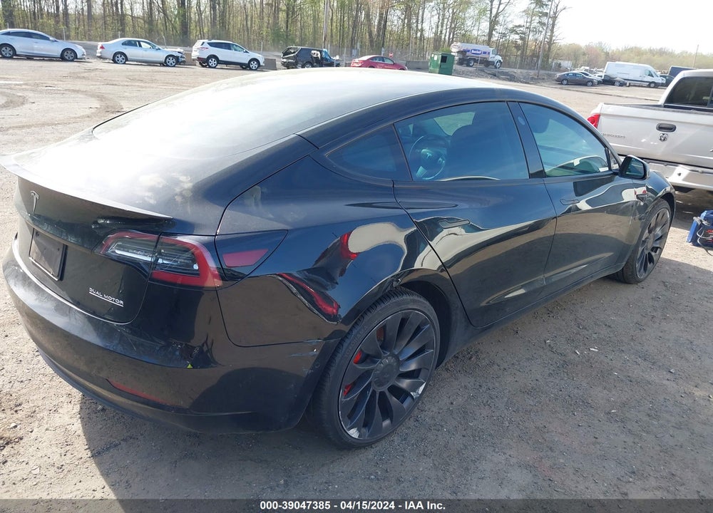 2022 TESLA MODEL 3 PERFORMANCE DUAL MOTOR ALL-WHEEL DRIVE VIN: 5YJ3E1EC2NF102979