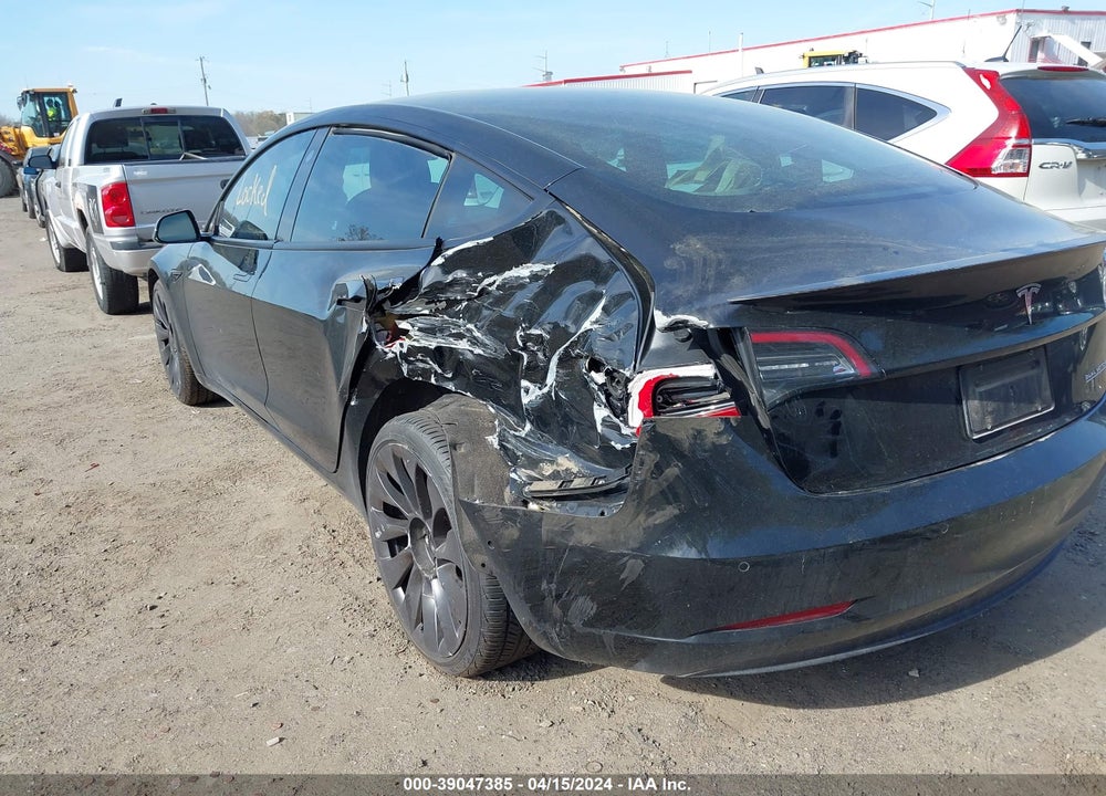 2022 TESLA MODEL 3 PERFORMANCE DUAL MOTOR ALL-WHEEL DRIVE VIN: 5YJ3E1EC2NF102979