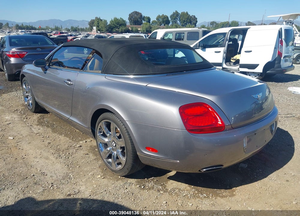 2007 BENTLEY CONTINENTAL GTC VIN: SCBDR33W57C046184