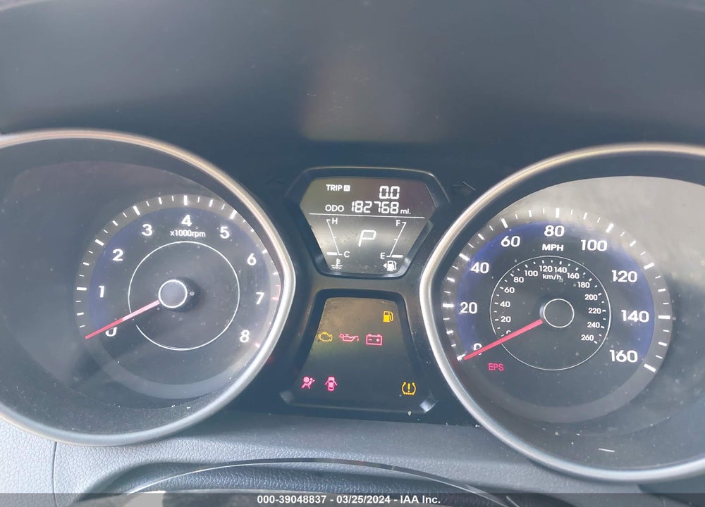 2013 HYUNDAI ELANTRA GLS VIN: 5NPDH4AEXDH289070