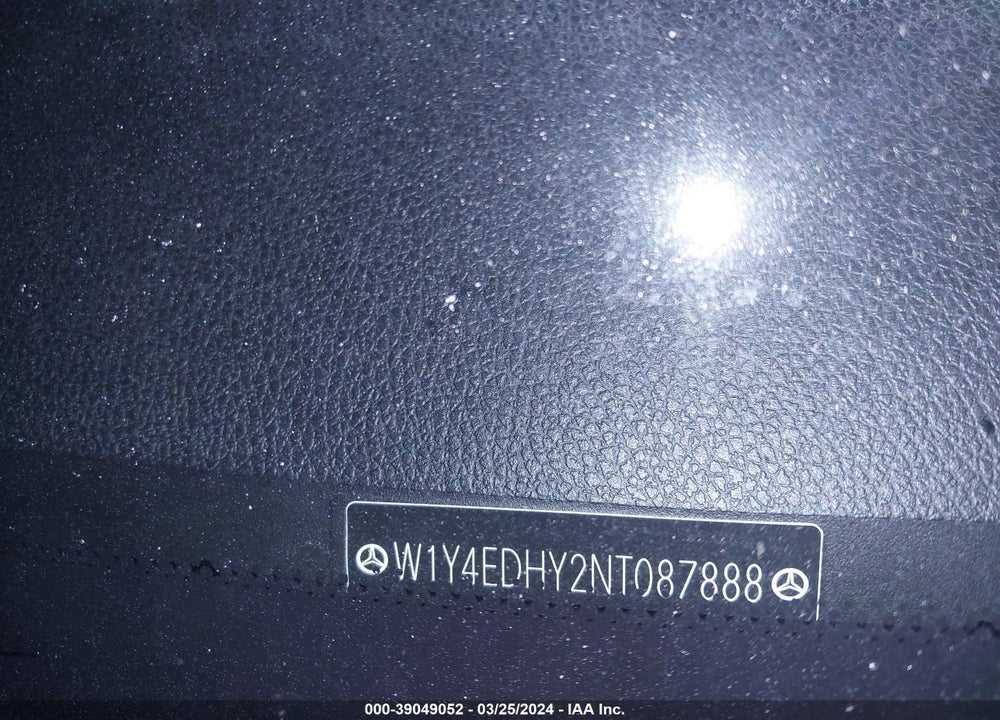2022 MERCEDES-BENZ SPRINTER 2500 HIGH ROOF V6 VIN: W1Y4EDHY2NT087888