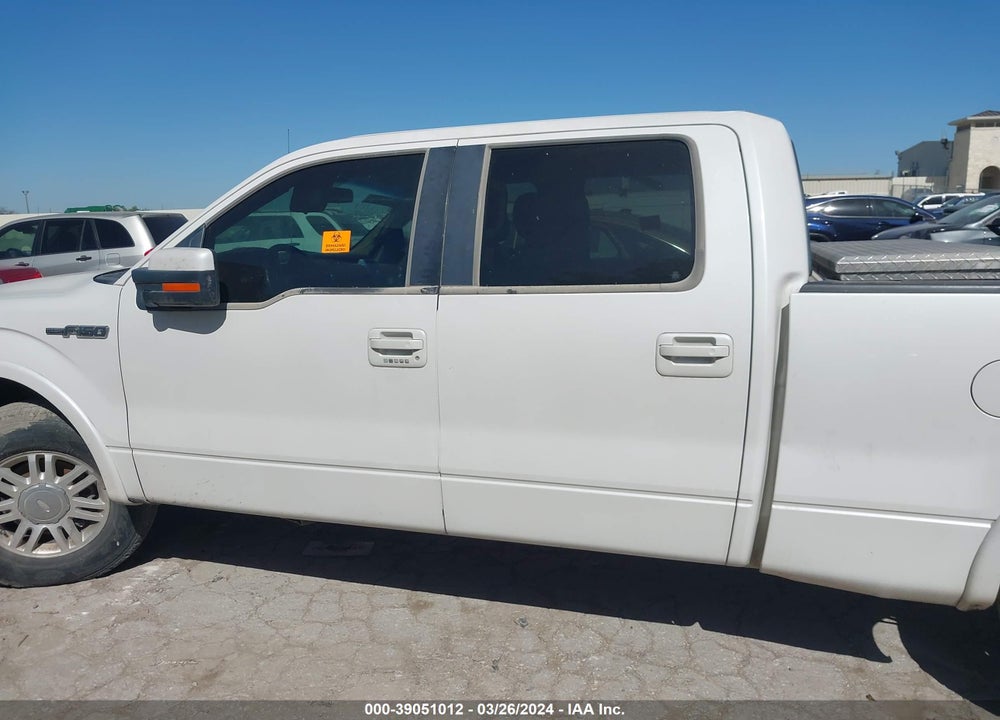 2013 FORD F-150 LARIAT VIN: 1FTFW1CFXDFC80012