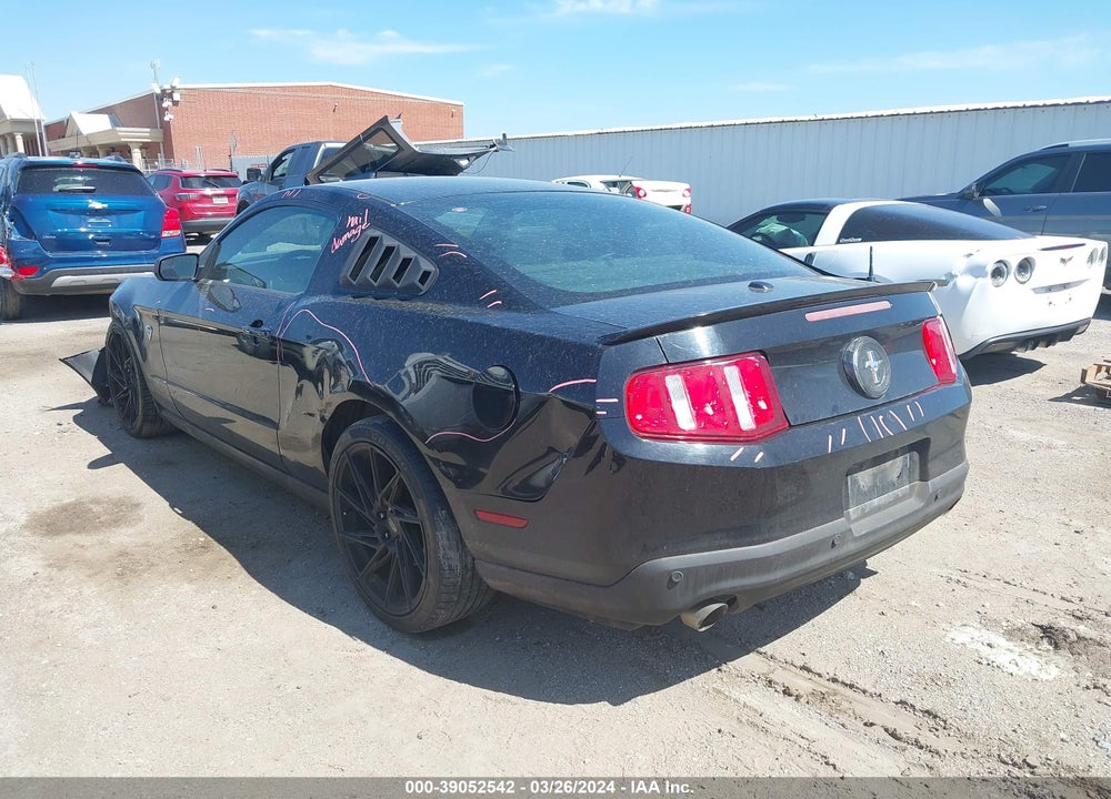2012 FORD MUSTANG V6 PREMIUM VIN: 1ZVBP8AM1C5273182